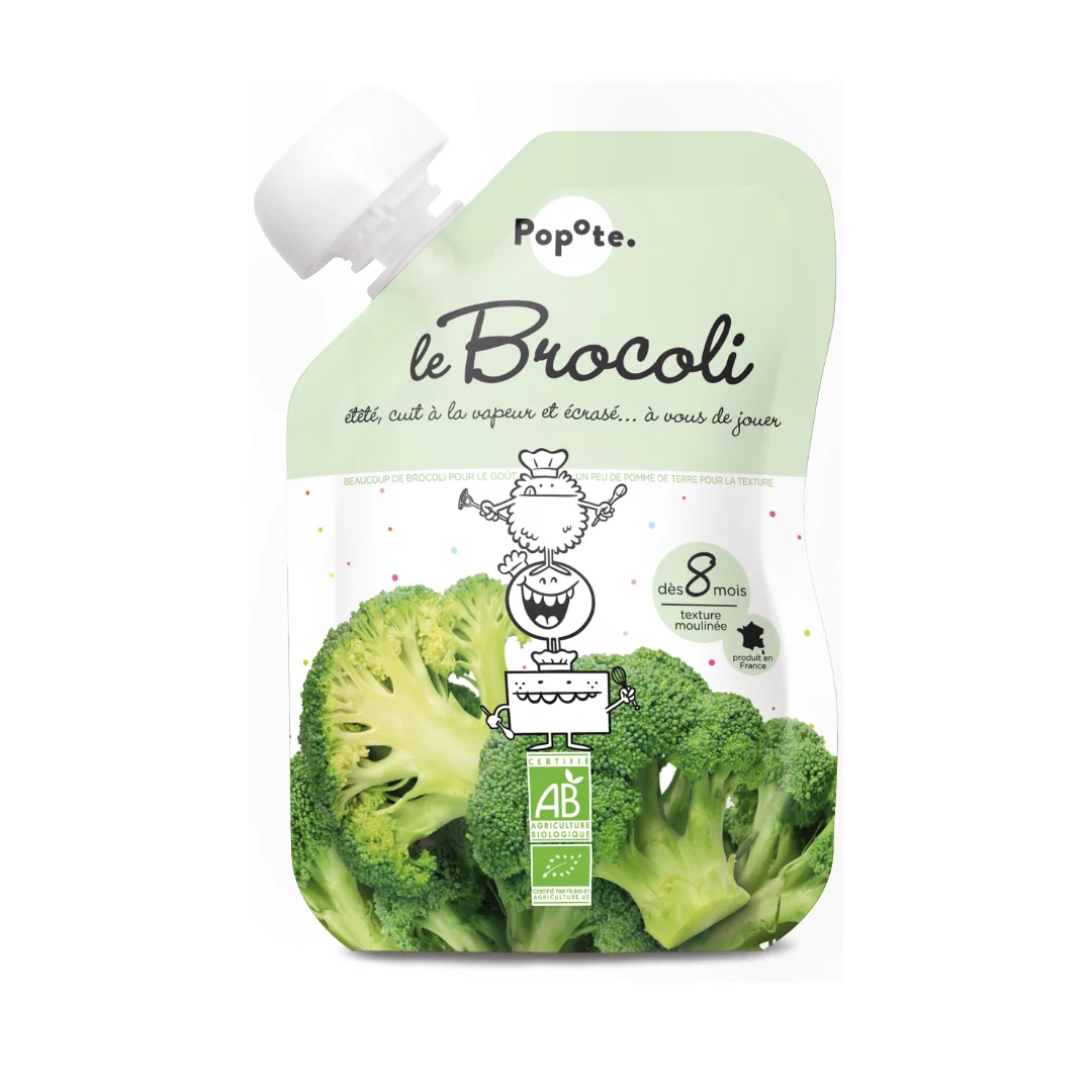 POPOTE Sachet souple de brocoli bio 120 g