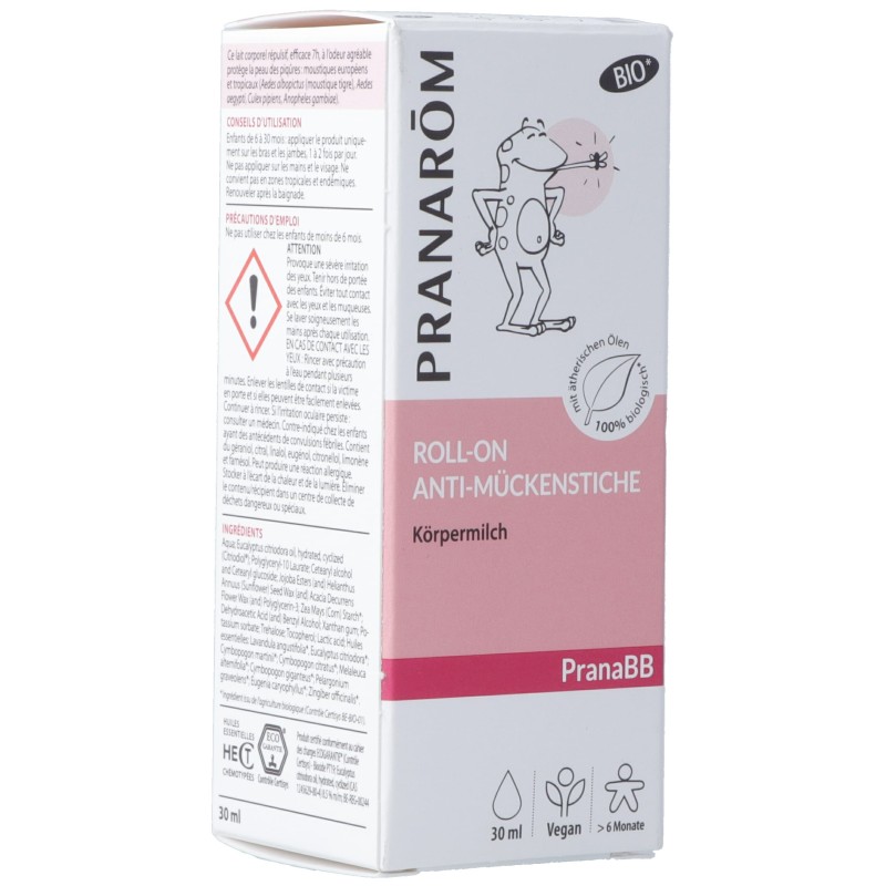 PRANAROM PranaBB Roll-on anti-piqûres de moustiques Bio Eco 30ml PRANAROM PranaBB Roll-on anti-piqûres de moustiques Bio Eco 30ml