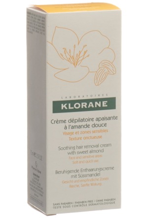 Klorane Crème dépilatoire apaisante pour zones sensibles 75ml