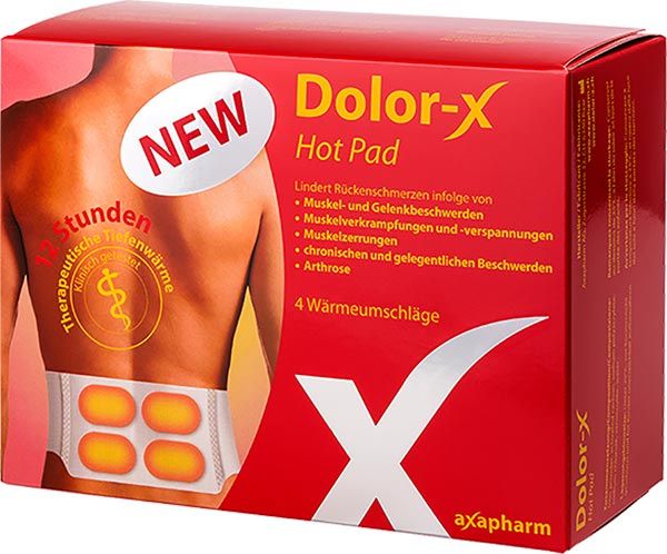 Cataplasmes chauffants Dolor-X Hot Pad 4 pièces Cataplasmes chauffants Dolor-X Hot Pad 4 pièces