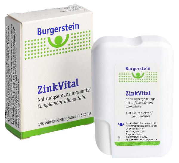 BURGERSTEIN Zinkvital comprimés 14mg 100 pièces