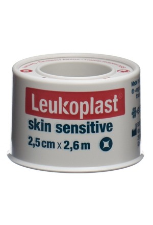 Leukoplast skin sensitive silicone 2.5cmx2.6m Rouleau