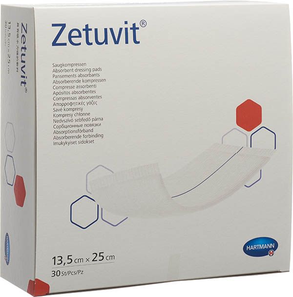Zetuvit bandage absorbant 13.5x25cm 30 pièces