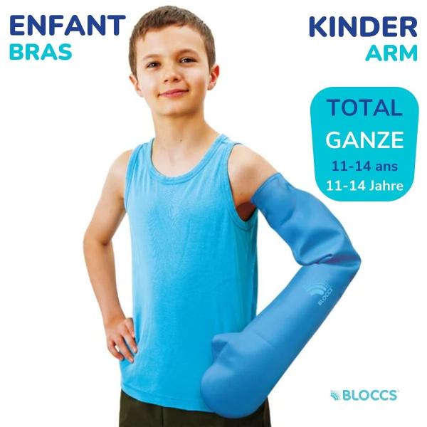 BLOCCS Protection anti-éclaboussures pour le bras (20-33/66 cm), XL Enfant 
