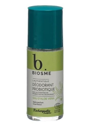 BIOSME Déodorant à bille probiotique Eau aloe vera 50ml