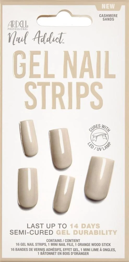ARDELL Nail Addict Gel Strips Cashm Sands 16 pièces