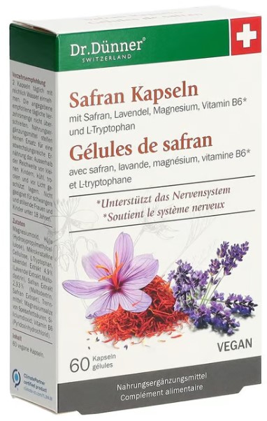 Capsules de safran Dr. Dünner 60 pièces