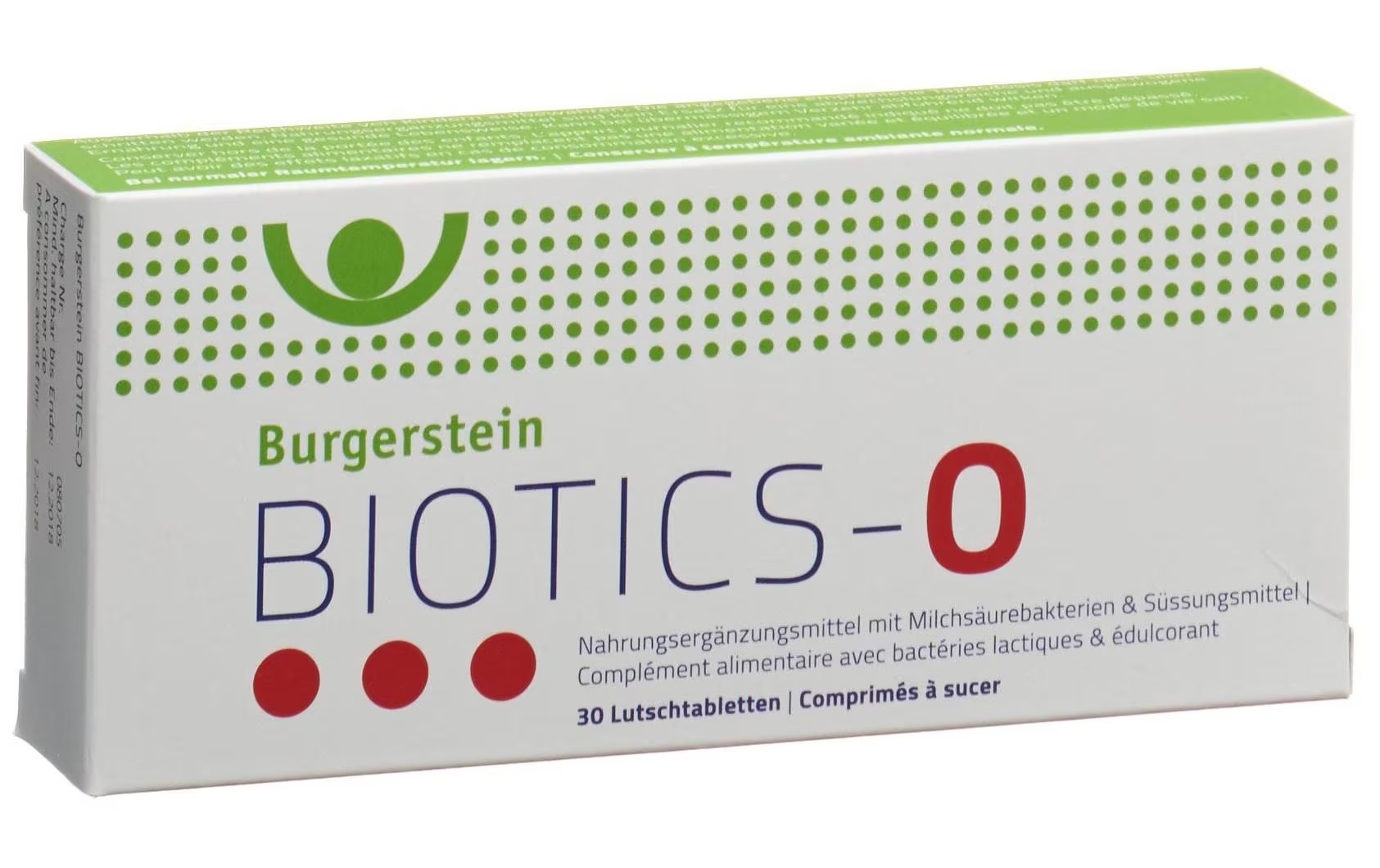 BURGERSTEIN Biotics-O comprimés 30 pièces BURGERSTEIN Biotics-O comprimés 30 pièces