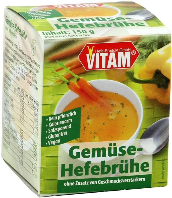 VITAM Bouillon de levure en pâte Légumes sans gluten 150g