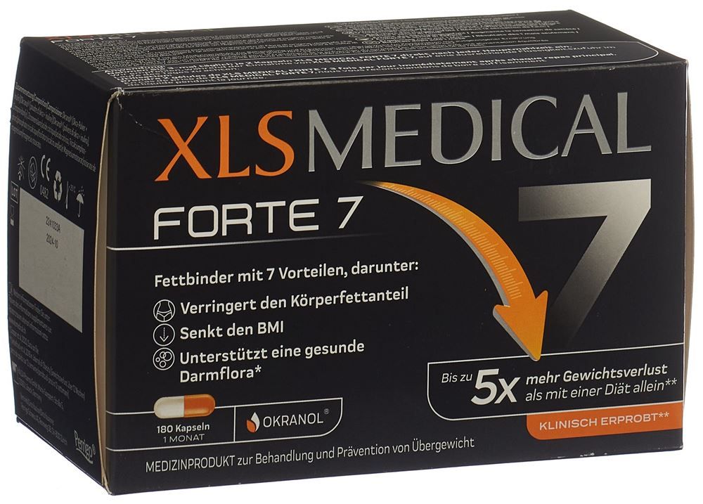 XLS MEDICAL Forte 7 gélules 180 unités XLS MEDICAL Forte 7 gélules 180 unités