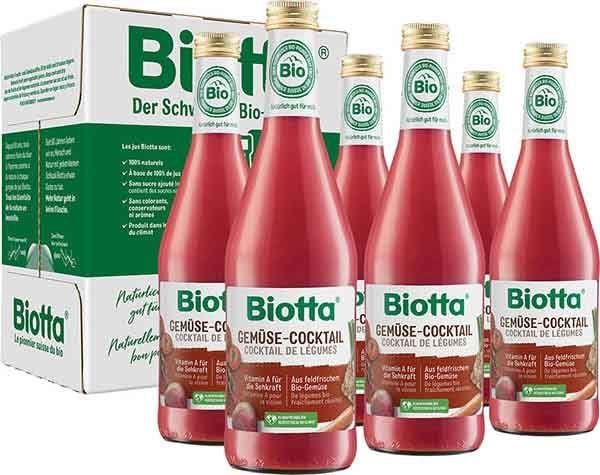 BIOTTA Cocktail de légumes bio 6 bt 5dl