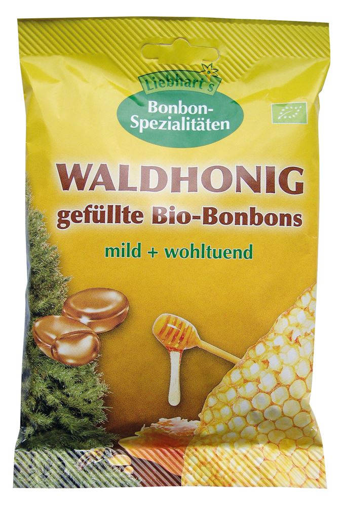 Bonbons LIEBHARTS au miel de forêt bio 100g