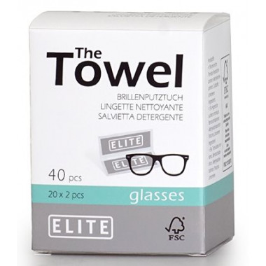 Chiffons à lunettes Elite FSC 40 pièces Chiffons à lunettes Elite FSC 40 pièces