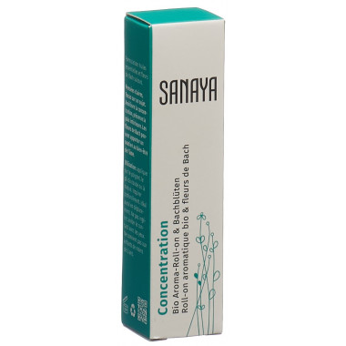 Sanaya Aroma & Fleurs de Bach Concentration Roll on Bio 10ml