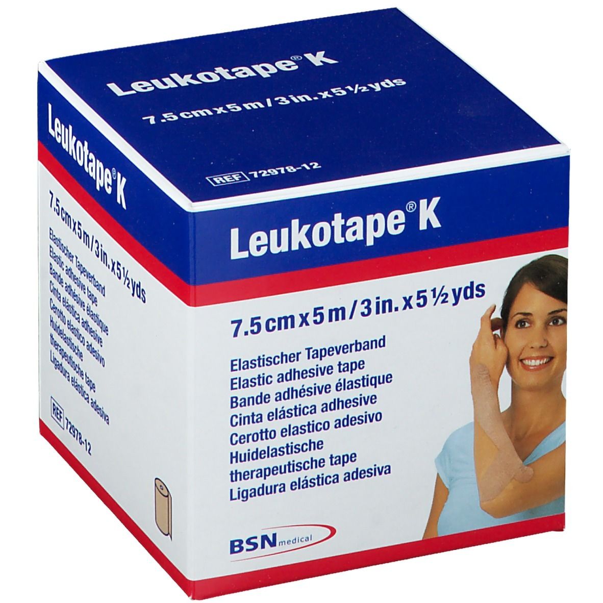 Leukotape® K Kinesiologisches Tape 5mx7.5cm couleur chair Leukotape® K Kinesiologisches Tape 5mx7.5cm couleur chair