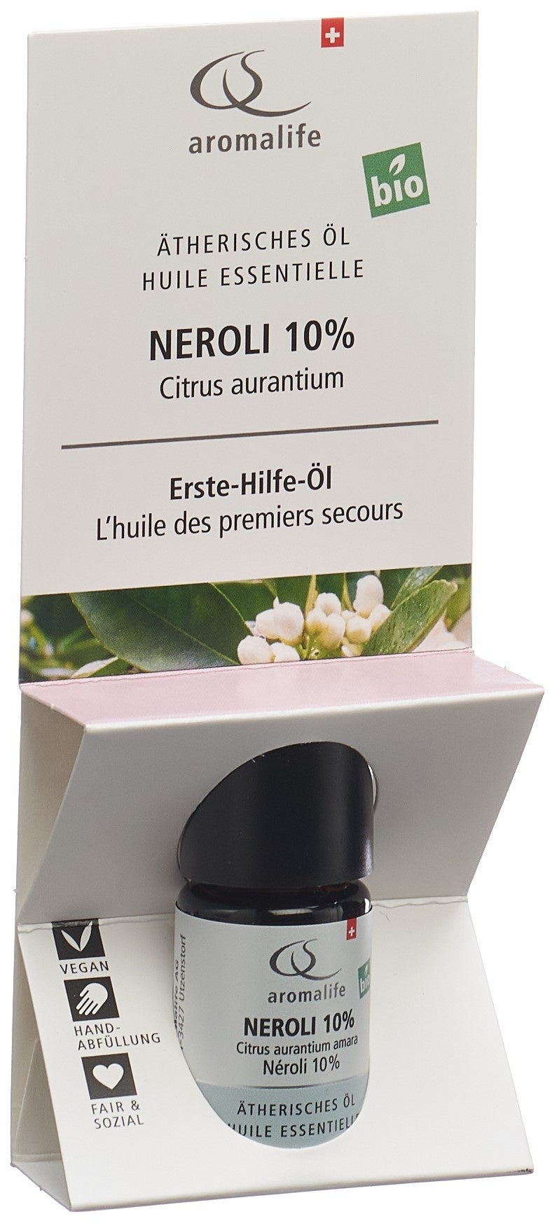 Aromalife TOP Néroli 10% Huile essentielle bio Fl 5ml Aromalife TOP Néroli 10% Huile essentielle bio Fl 5ml