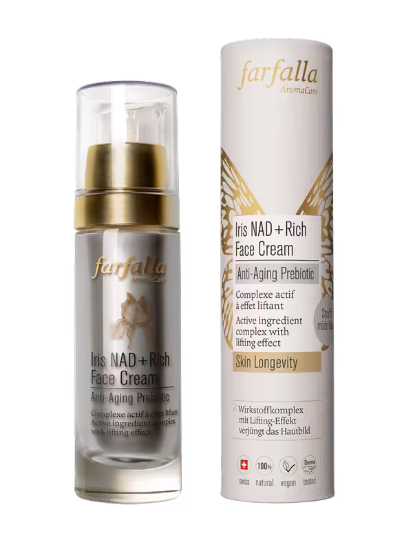 farfalla NAD+ Crème riche pour le visage Iris Bouteille 30ml