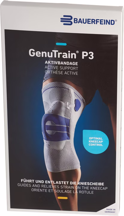 GenuTrain P3 bandage actif droit titane taille 6