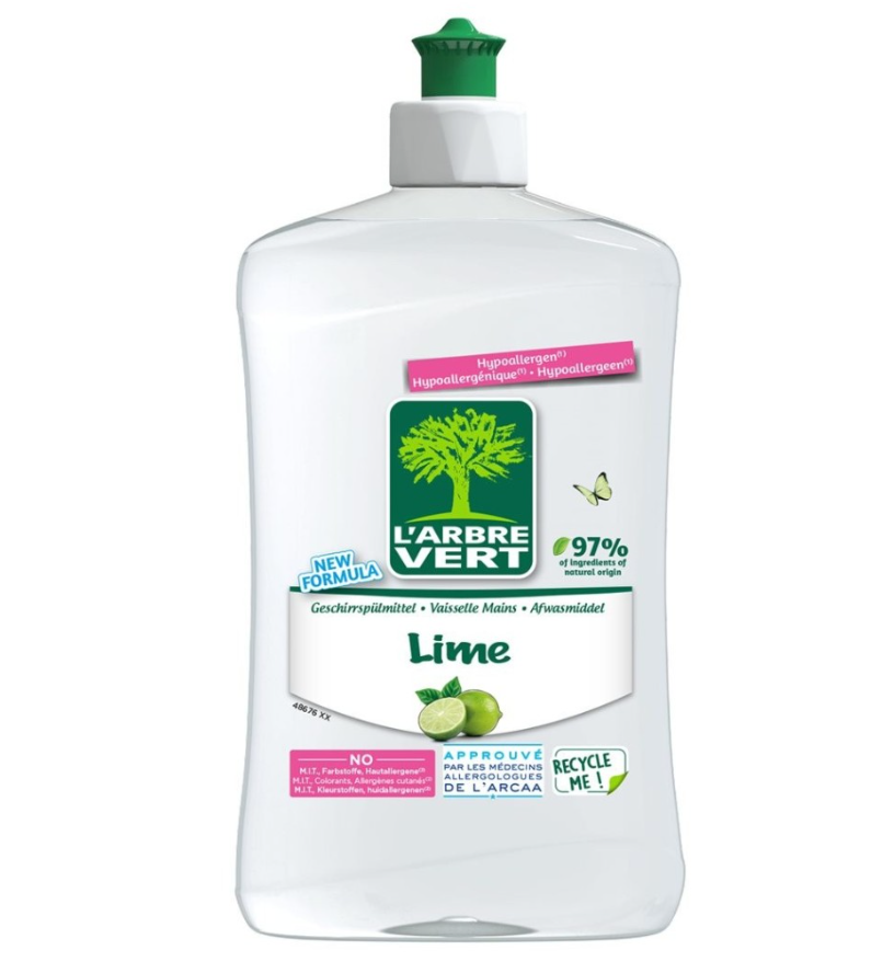 L'ARBRE VERT Liquide vaisselle Lime Fl 500ml