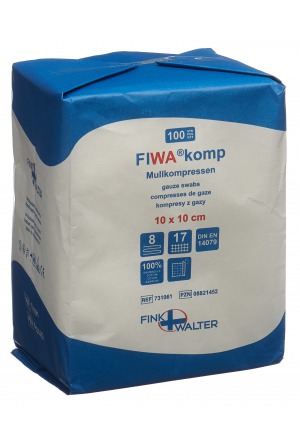 Compresses de gaze FIWA komp 10x10cm 100 pièces