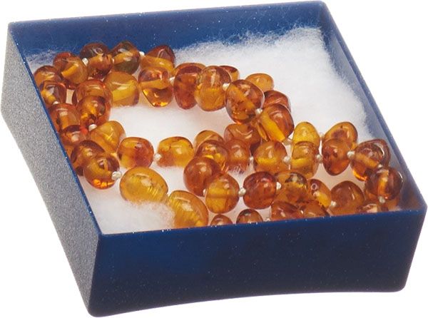 RA Collier d'ambre noué 36cm cou BSK 36a