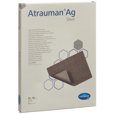 Atrauman Ag Compresses 10x10cm stérile 10 pièces
