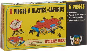 Sticky Box piège à cafards 5 pièces