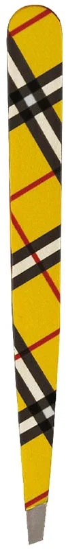 Hausmann Pincette oblique Design à carreaux jaune