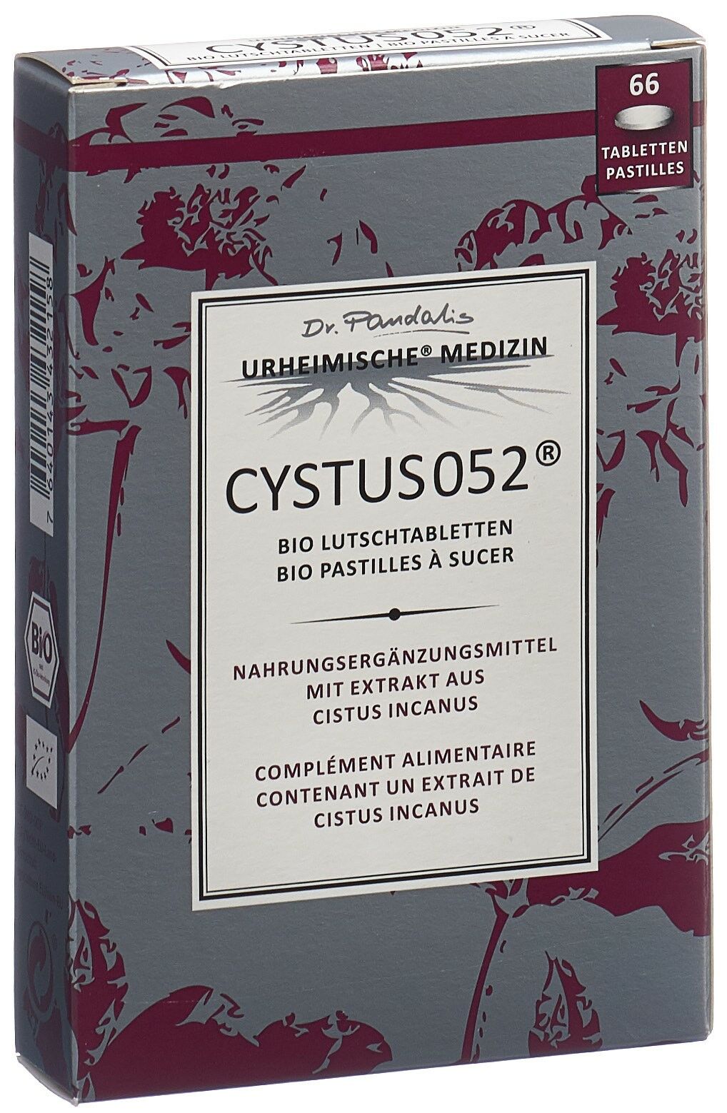 Cystus 052 Comprimés à sucer bio 66 pièces