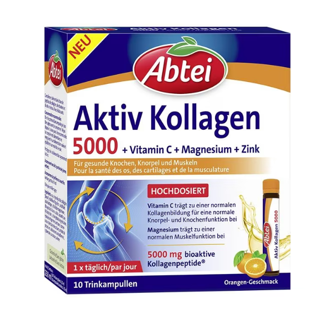 Abtei Collagène Actif 5000 10 x 25ml bouteilles à boire Abtei Collagène Actif 5000 10 x 25ml bouteilles à boire