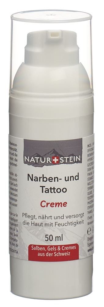 Crème pour cicatrices et tatouages en pierre naturelle Disp 50ml Crème pour cicatrices et tatouages en pierre naturelle Disp 50ml