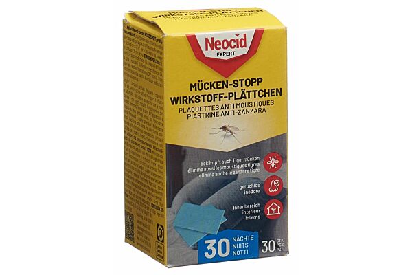 Neocid EXPERT Anti-moustiques plaquettes de recharge 30 pièces Neocid EXPERT Anti-moustiques plaquettes de recharge 30 pièces