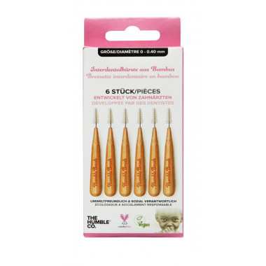 THE HUMBLE brosse interdentaire bambou 0.4mm 6 pièces THE HUMBLE brosse interdentaire bambou 0.4mm 6 pièces