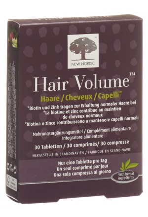 Comprimés NEW NORDIC Hair Volume 30 pièces