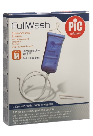 PIC SOLUTION Fullwash Irrigator Set 2L avec canule anale et vaginale