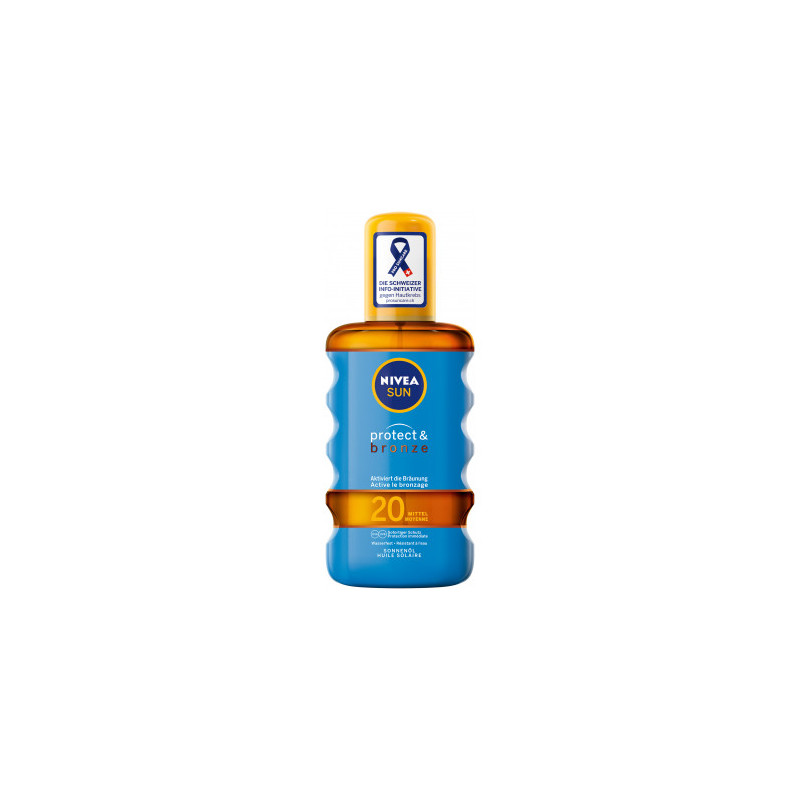 Nivea Sun Protect & Bronze Huile solaire SPF 20 active le bronzage 200ml Nivea Sun Protect & Bronze Huile solaire SPF 20 active le bronzage 200ml