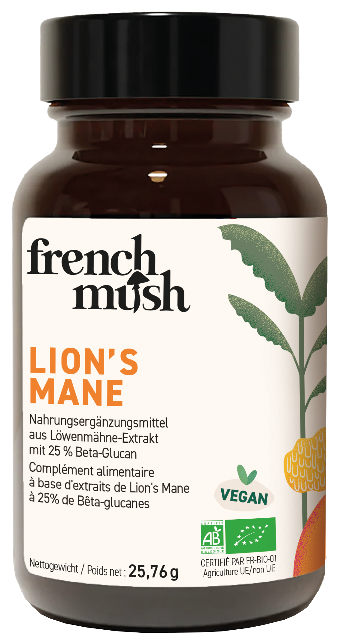 French Mush Lion's mane gélules 56 pièces French Mush Lion's mane gélules 56 pièces