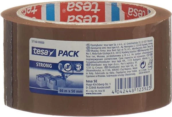 TESA Ruban d'emballage PP 66m:50mm brun strong