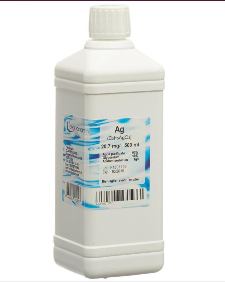 OLIGOPHARM Argent Soluble 20.7 mg/l 500ml