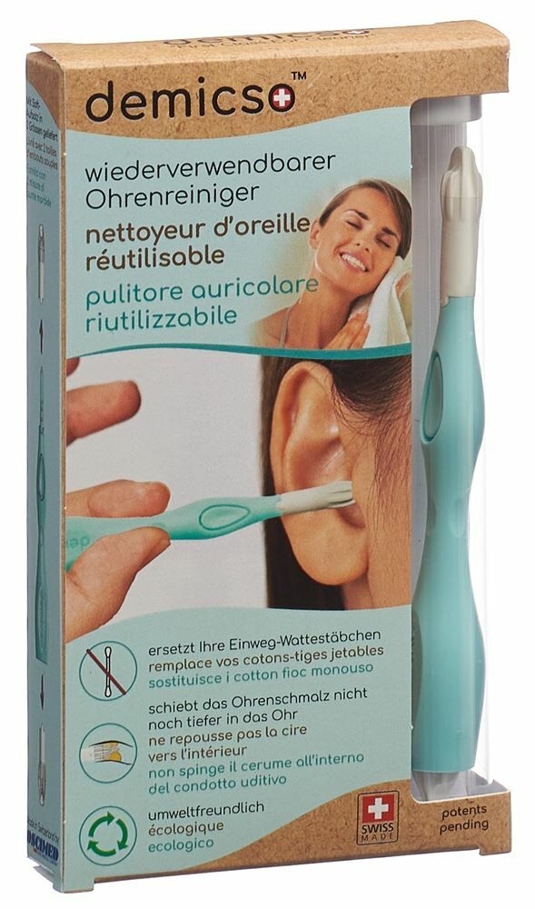 DEMICSO boîte de nettoyage d'oreilles réutilisable