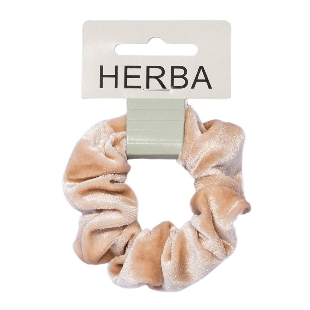 HERBA Scunci 9cm velours beige