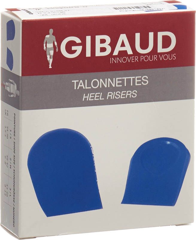 GIBAUD Talonnettes Gr2 39-42 silicone bl 1 paire GIBAUD Talonnettes Gr2 39-42 silicone bl 1 paire