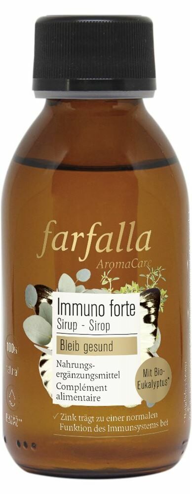 FARFALLA Immuno Forte sirop reste en bonne santé fl 125ml FARFALLA Immuno Forte sirop reste en bonne santé fl 125ml