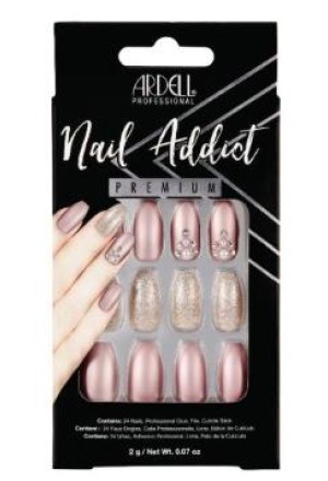 ARDELL Nail Addict Premium Meta Lilac Pearl 24 pièces