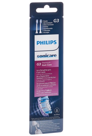 Philips Sonicare B de rechange G3 Prem G HX9052/17 2 pièces Philips Sonicare B de rechange G3 Prem G HX9052/17 2 pièces