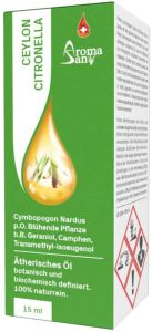 Aromasan Citronella Ceylan Huile essentielle en boîte Bio 15ml Aromasan Citronella Ceylan Huile essentielle en boîte Bio 15ml