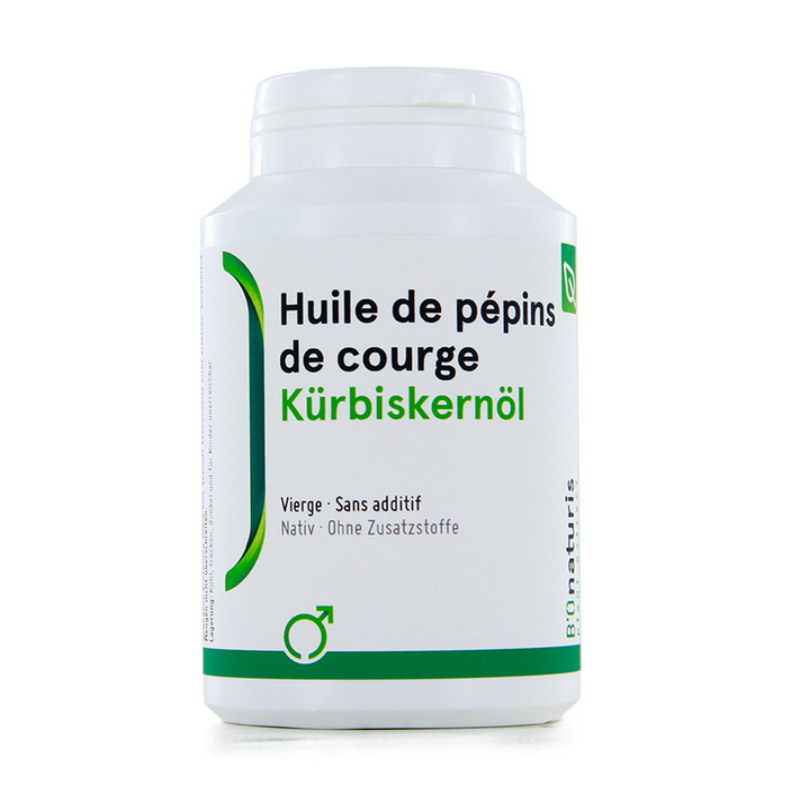 BIOnaturis gélules d'huile de pépins de courge 500 mg 180 gélules BIOnaturis gélules d'huile de pépins de courge 500 mg 180 gélules