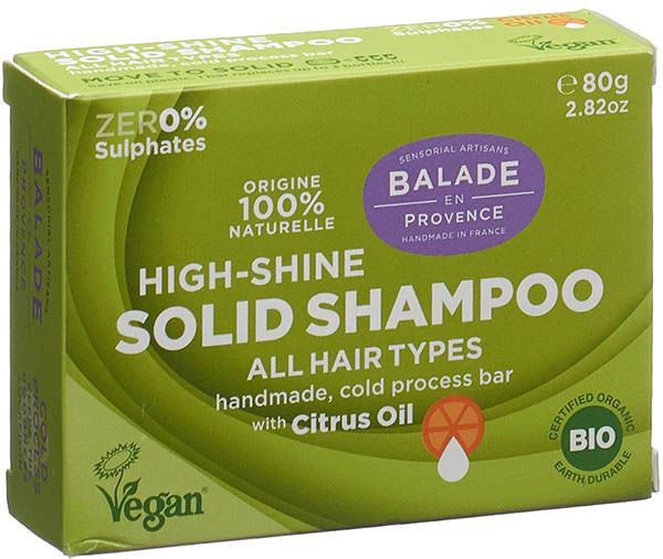 Balade en Provence savon solide pour cheveux High Shine cheveux normaux 80g