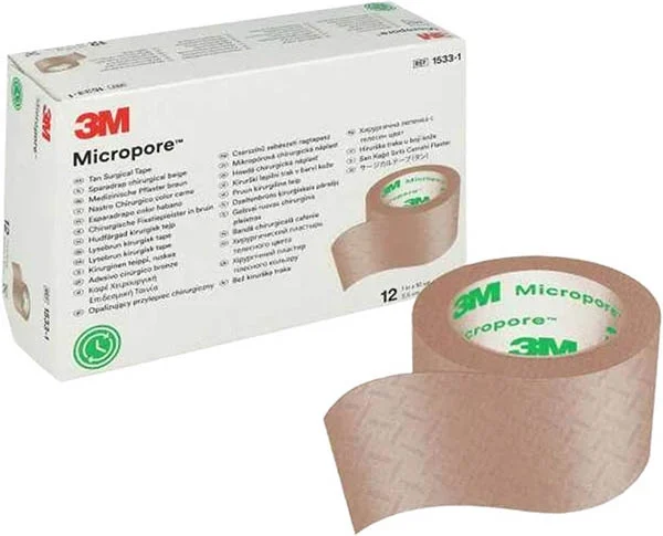 3M MICROPORE Rouleau p o Disp 25mmx9.14m hf n 12 pièces