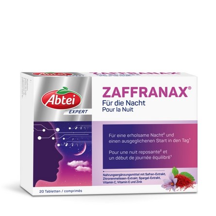 Abtei ZAFFRANAX pour la nuit Comprimé 20 pièces Abtei ZAFFRANAX pour la nuit Comprimé 20 pièces